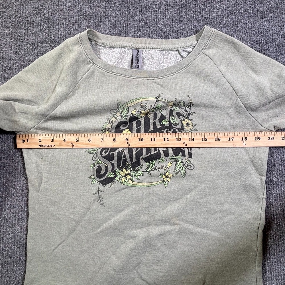 Independent Trading Chris Stapleton Sweatshirt Womens S Green Pullover PRM2000C - Picture 4 of 13
